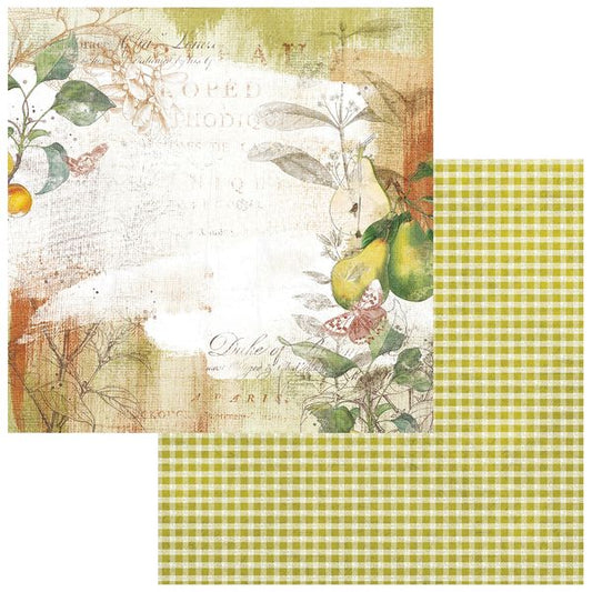 49 and Market Vintage Orchard Pear Tree 12"X12" Double-Sided Cardstock