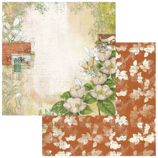49 and Market Vintage Orchard Etched Botanicals 12"X12" Double-Sided Cardstock