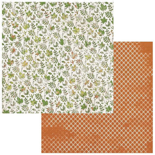 49 and Market Vintage Orchard Painted Foliage 12"X12" Double-Sided Cardstock