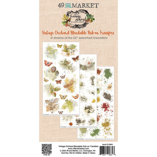 49 And Market Vintage Orchard Blendable Rub-On Transfer Set