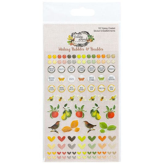 49 And Market Vintage Orchard Wishing Bubble Epoxy Stickers