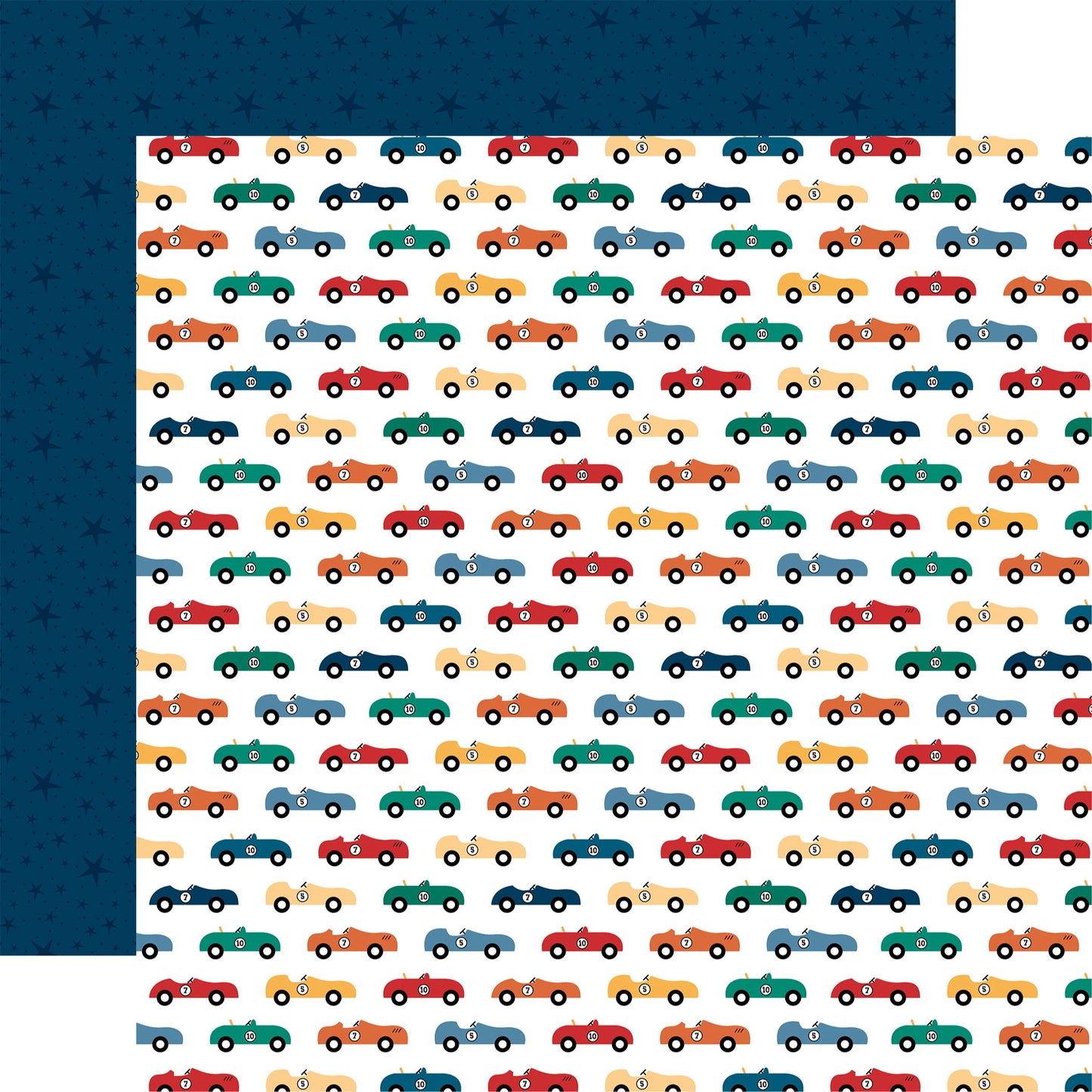 Echo Park Vroom! - Ready Racers DS Paper (1 Sheet)