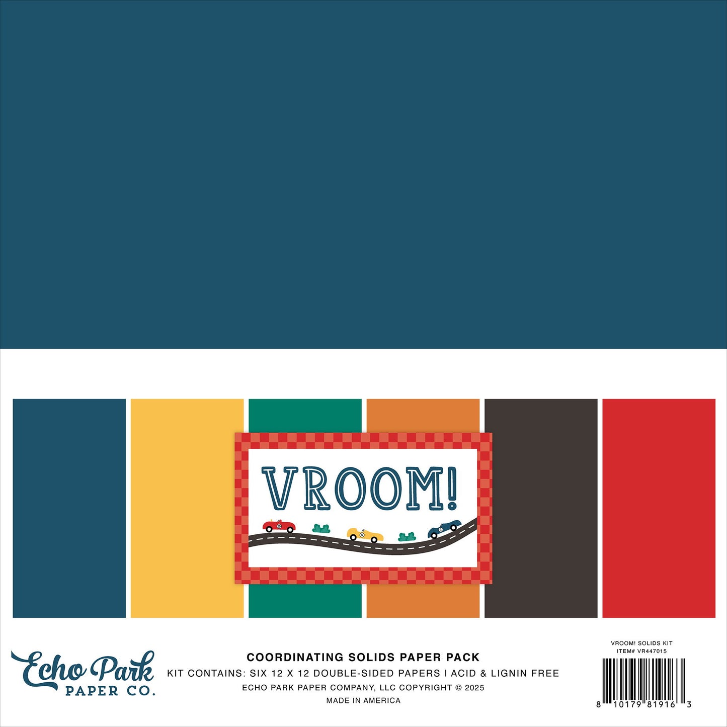 Echo Park Vroom! Solids Kit