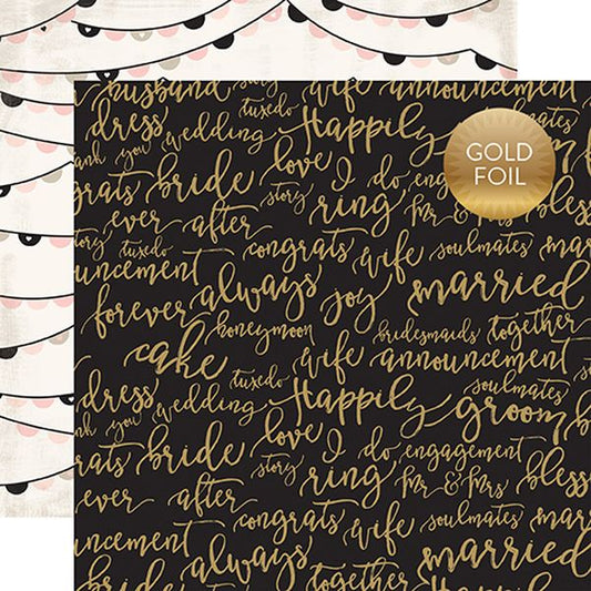 Echo Park Wedding Bliss: Forever and Always:12 x12 Paper