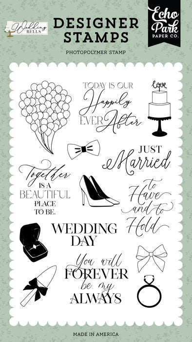 Echo Park Stamps-Wedding Day, Wedding Bells