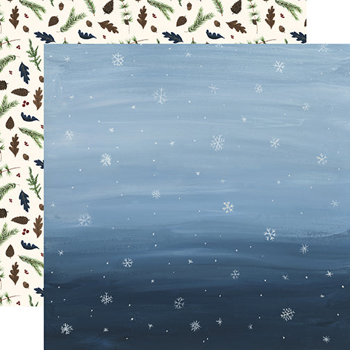 Echo Park Warm & Cozy Snowy Sky DS Paper (1 Sheet)