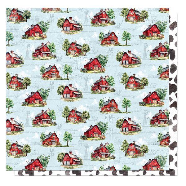 Photoplay Willow Creek Highlands: Country Barns DS Paper (1 Sheet)