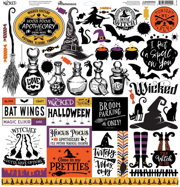 Reminisce Wicked 12X12 Sticker