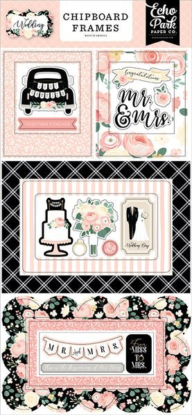 Echo Park Paper Company Wedding Chipboard Frames