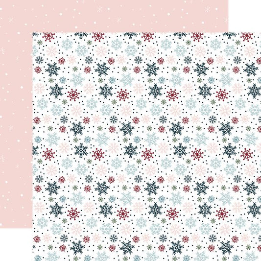 Echo Park Winter Fun: Winter Is Coming Snowflakes DS Paper (1 Sheet)