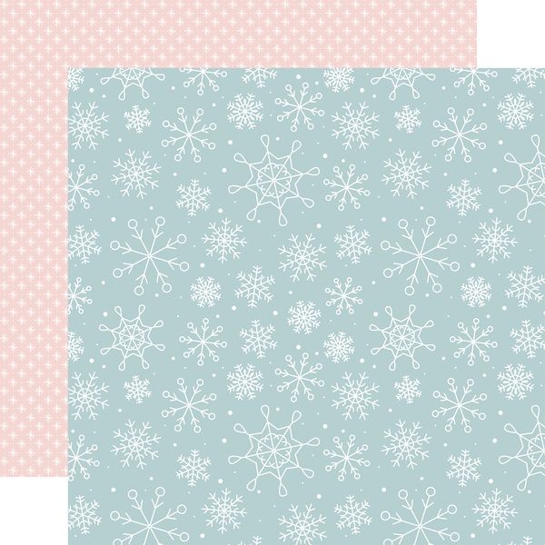 Echo Park Winter Fun: Winter Scenery Snowflakes DS Paper (1 Sheet)