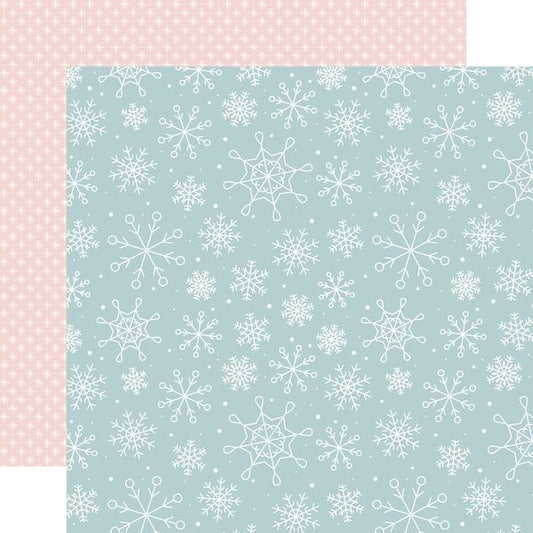 Echo Park Winter Fun: Winter Scenery Snowflakes DS Paper (1 Sheet)