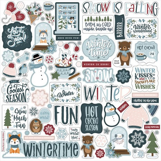 Echo Park Winter Fun: Winter Fun Element Sticker