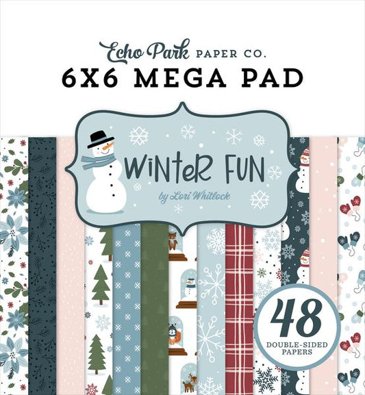 Echo Park Winter Fun Cardmakers 6X6 Mega Pad