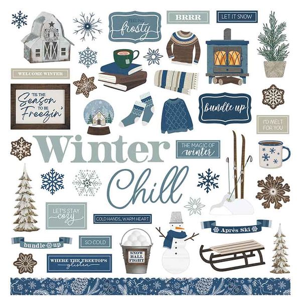 PhotoPlay Winter Chalet Element Sticker