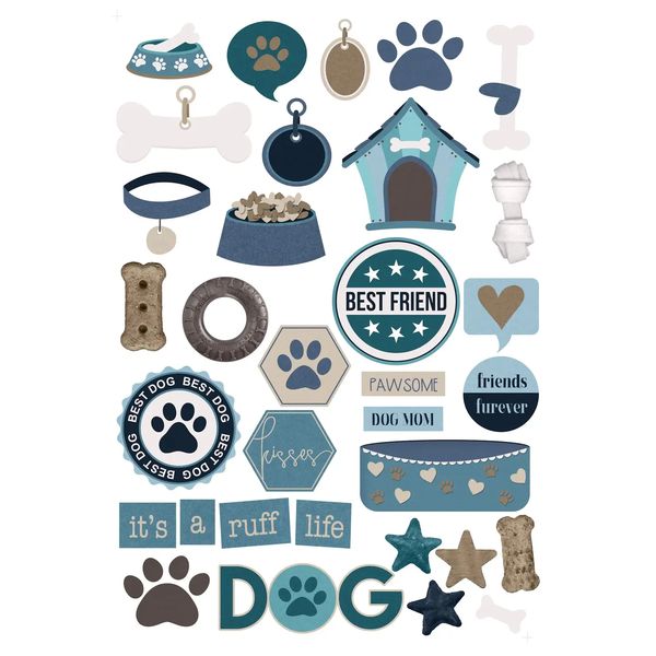 Ssc Designs Dog Mom Collection Laser Cut Scrapbook Ephemera Embellishments
