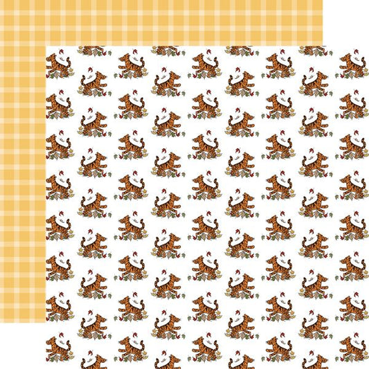 Echo Park Winnie The Pooh Autumn Tigger In The Leaves 12x12 DS DS Patterned Paper (1 Sheet)