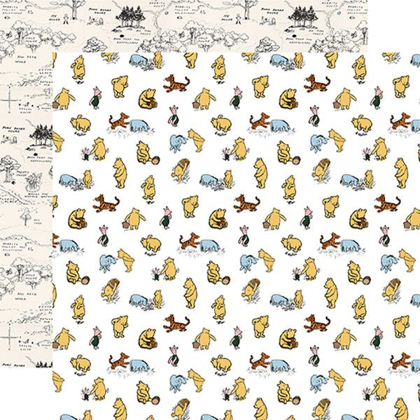 Echo Park Winnie the Pooh Baby Friends Forever DS Paper (1 Sheet)