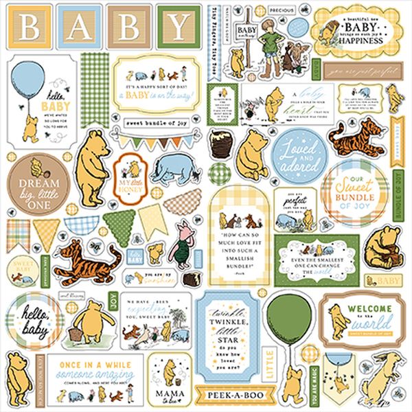 Echo Park Winnie The Pooh Baby Element Sticker