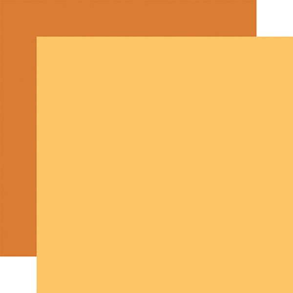 Echo Park Winnie the Pooh Baby Yellow / Orange 12x12 Coordinating Solid DS Paper (1 Sheet)