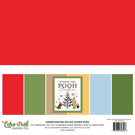 Echo Park Winnie the Pooh Christmas Solids Kit