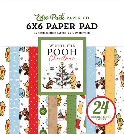 Echo Park Winnie the Pooh Christmas 6X6 Pad