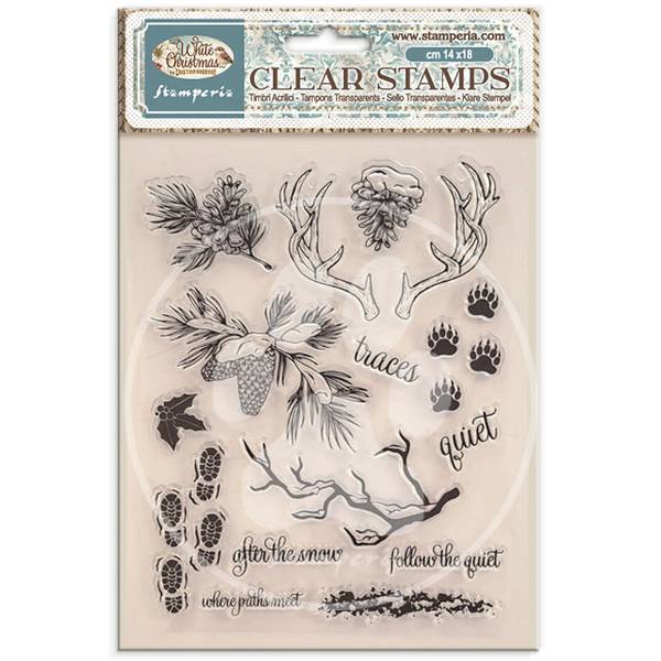 Stamperia White Christmas Decorative Acrylic Stamp