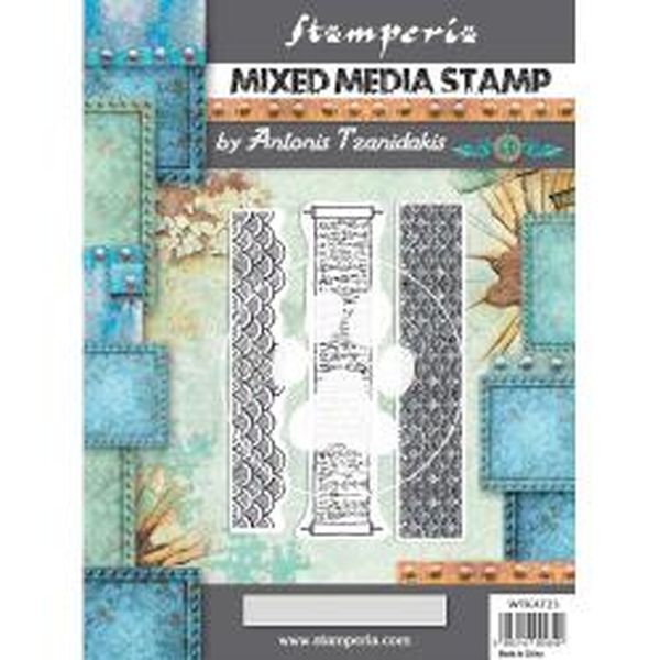 Stamperia Borders, Sir Vagabond In Japan 5.90"X7.87" Cling Stamp