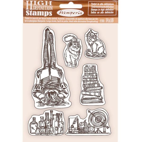 DISC - Stamperia Air Ship, Lady Vagabond Lifestyle 5.5"X7" Cling Rubber Stamp