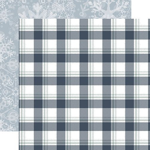 Echo Park Winterland: Snow Place Plaid DS Paper (1 Sheet)