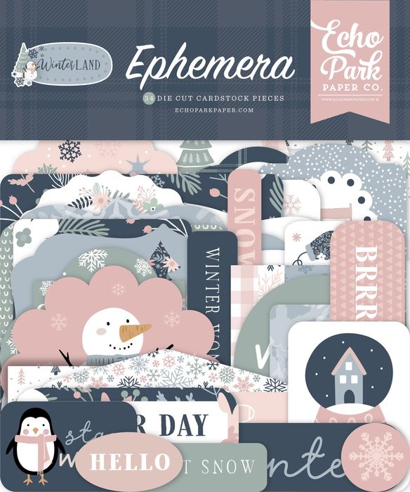 Echo Park Cardstock Ephemera-Icons, Winterland