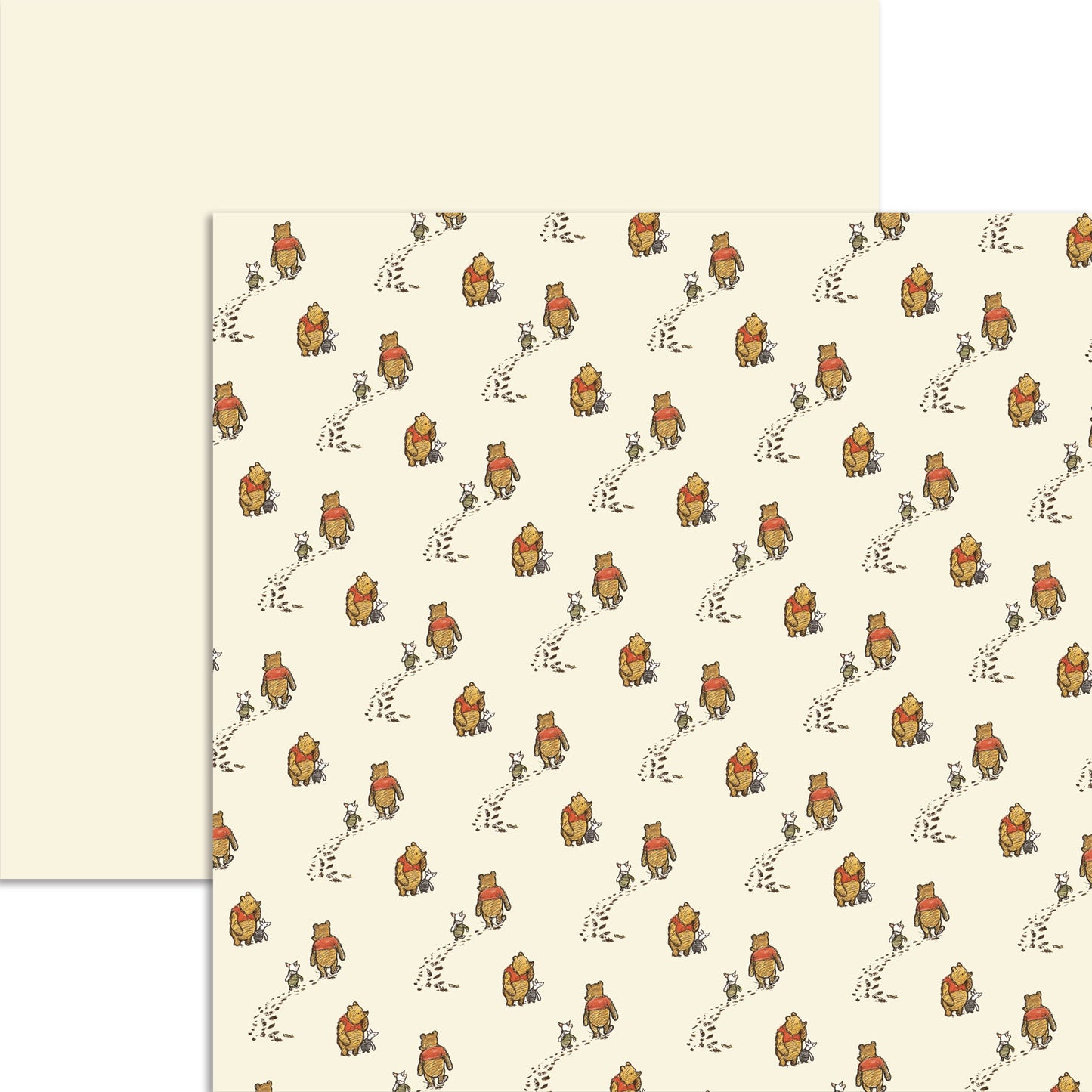 Reminisce Winnie the Pooh Little Prints: Footprints DS Paper (1 Sheet)