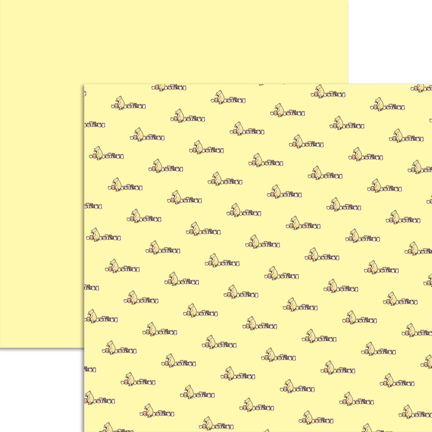 Reminisce Winnie the Pooh Little Prints: Hunny Pots DS Paper (1 Sheet)