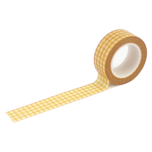 Golden Honey Gingham - Washi Tape