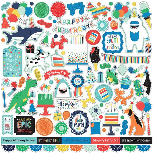 It's Your Birthday Boy Element  Stickers