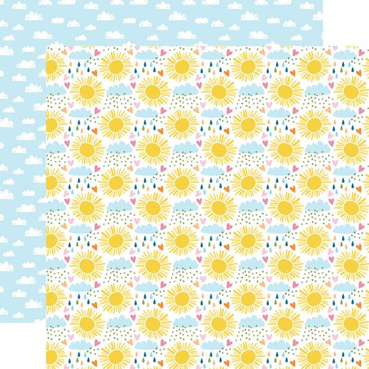 Echo Park You Are My Sunshine Sunshine Skies 12x12 DS Patterned Paper (1 Sheet) (1 Sheet)