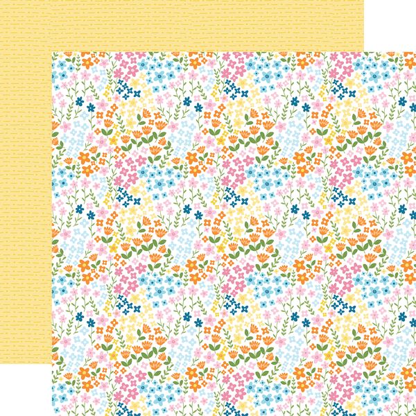 Echo Park You Are My Sunshine Love This Life Flowers 12x12 DS Patterned Paper (1 Sheet) (1 Sheet)