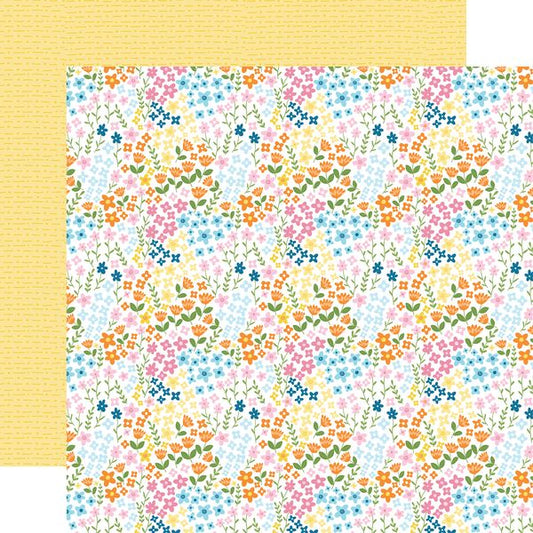 Echo Park You Are My Sunshine Love This Life Flowers 12x12 DS Patterned Paper (1 Sheet) (1 Sheet)