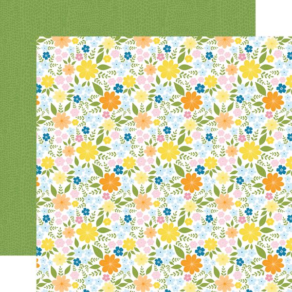 Echo Park You Are My Sunshine Sunshine Floral 12x12 DS Patterned Paper (1 Sheet) (1 Sheet)