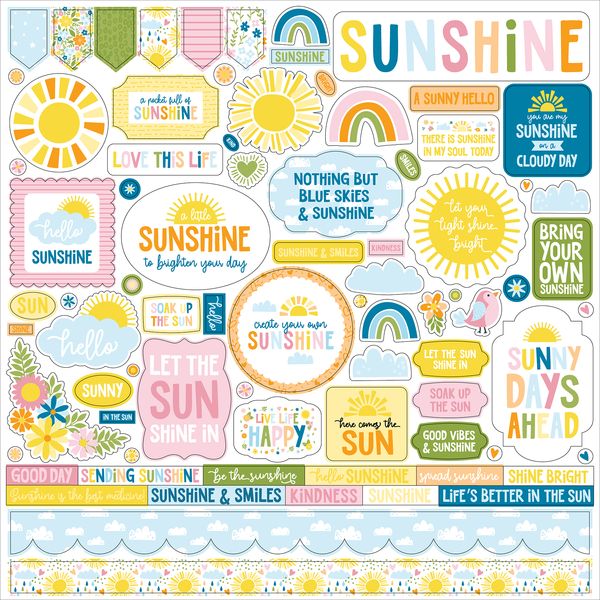 Echo Park You Are My Sunshine Element Sticker