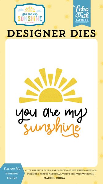 Echo Park You Are My Sunshine You Are My Sunshine Small Die Set