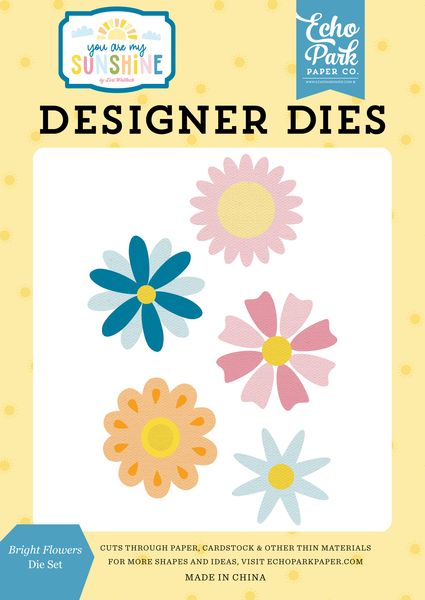 Echo Park You Are My Sunshine Bright Flowers Medium Die Set