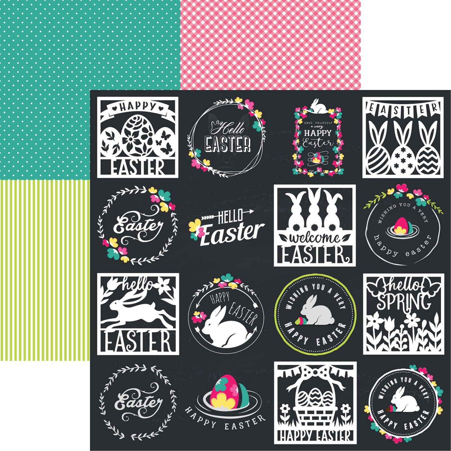 Reminisce Easter Bloom: Hello Easter 12x12 DS Paper (1 Sheet)