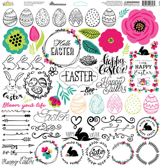 Reminisce Easter Bloom 12x12 Sticker