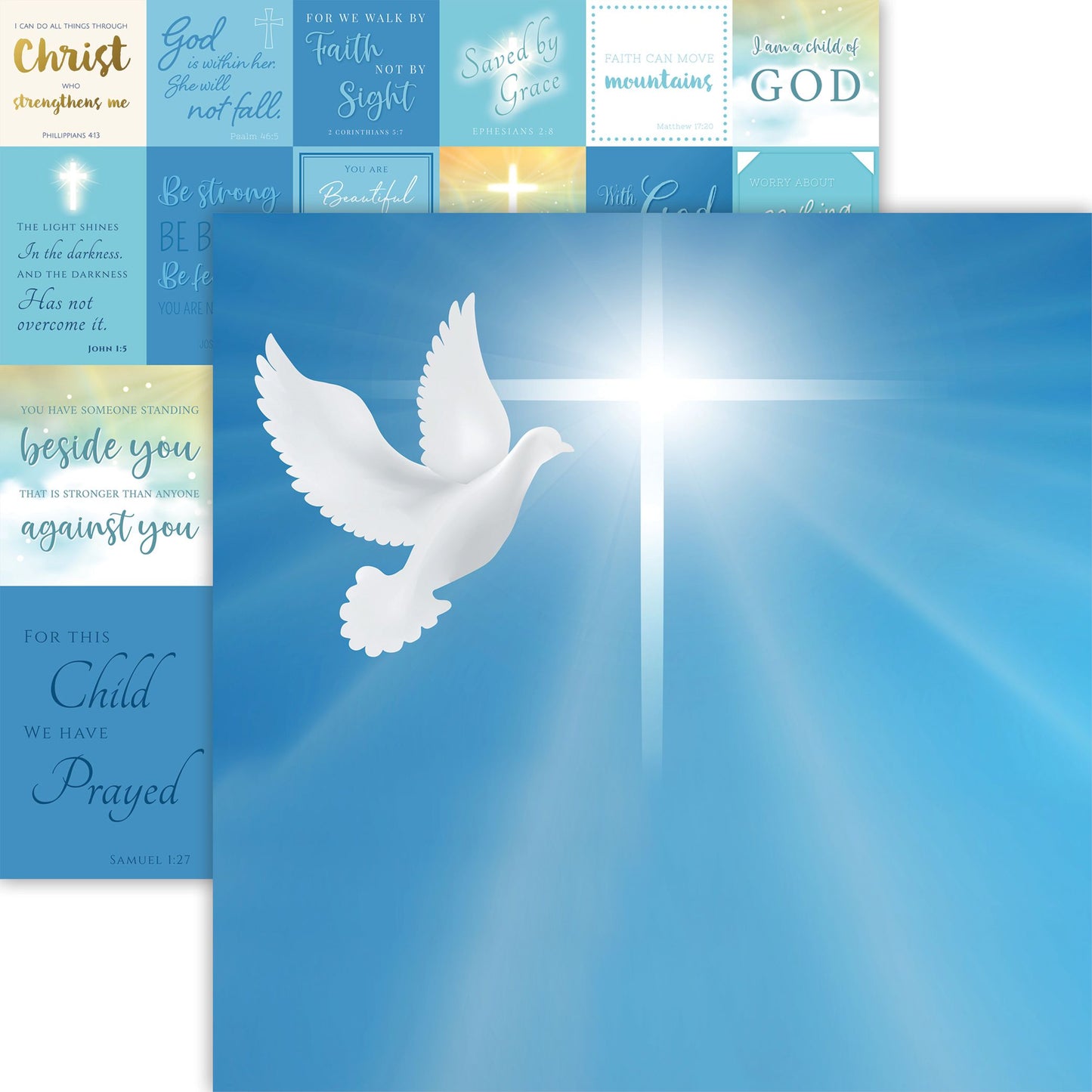 Reminisce Faith: Hope 12x12 DS Paper (1 Sheet)