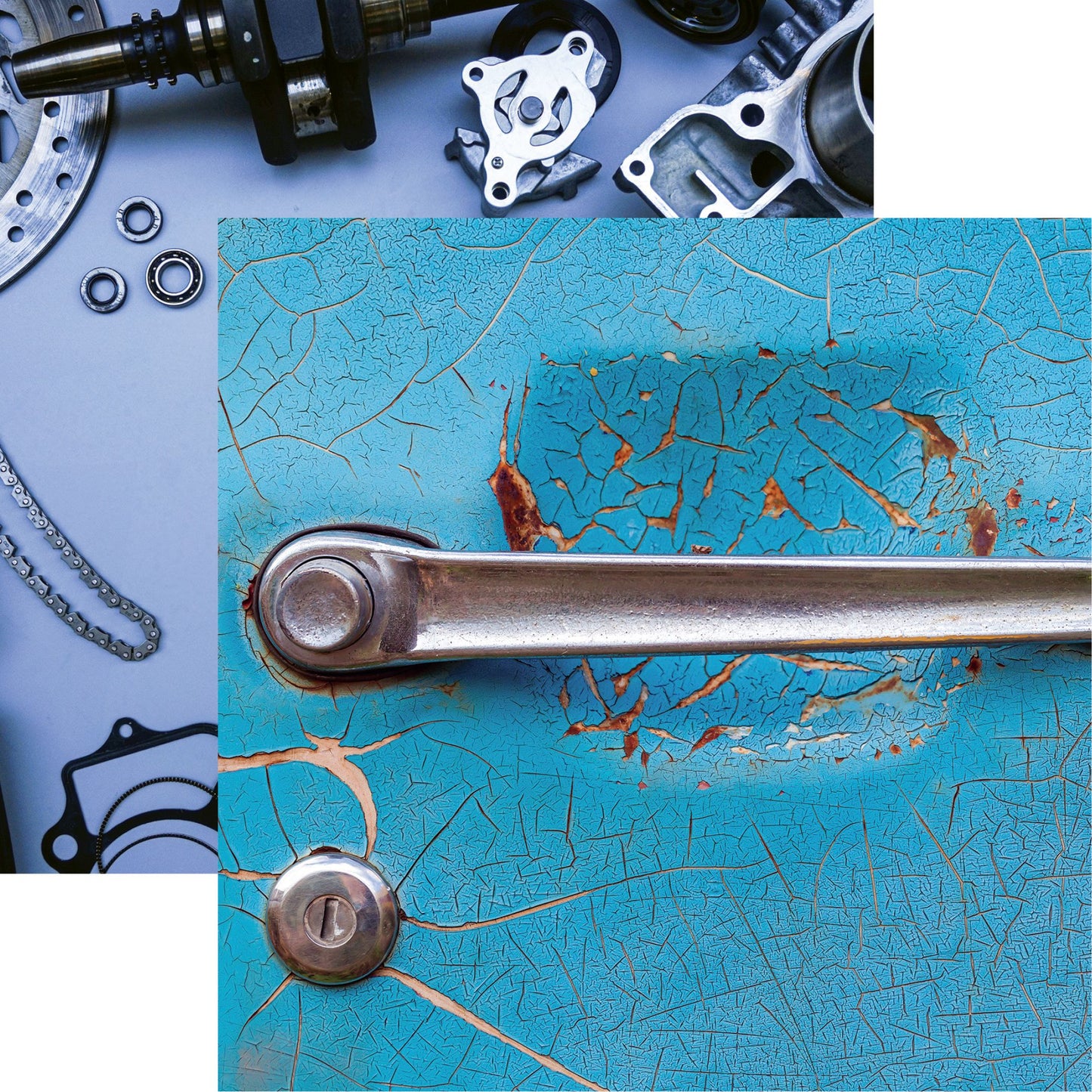 Reminisce Garage Life: New Project 12x12 DS Paper (1 Sheet)