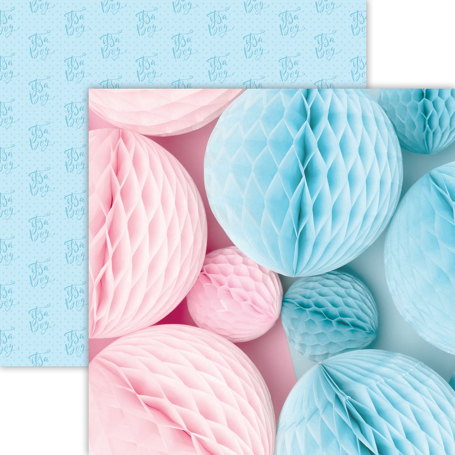 Reminisce Gender Reveal: The Big Reveal 12x12 DS Paper (1 Sheet)