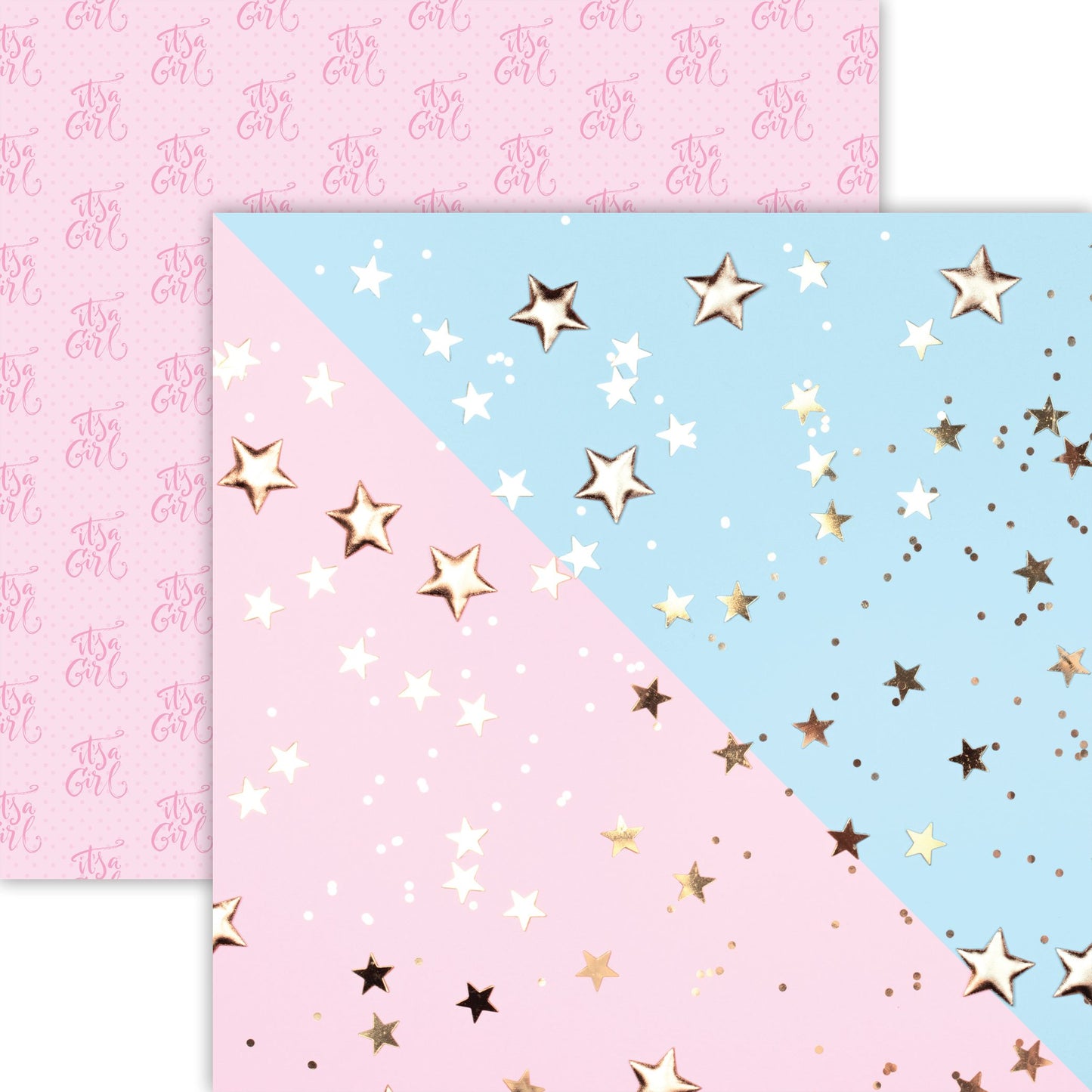 Reminisce Gender Reveal: Little Star 12x12 DS Paper (1 Sheet)