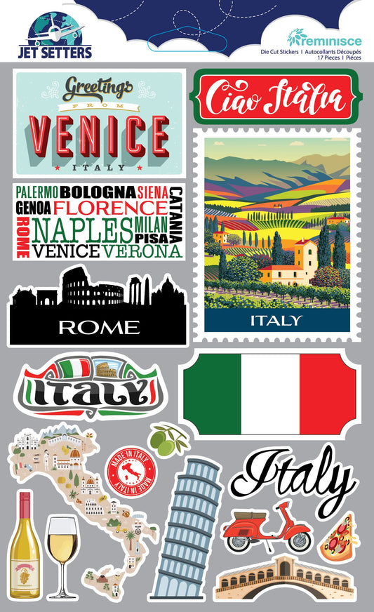 Reminisce Italy 3D Jetsetters Stickers