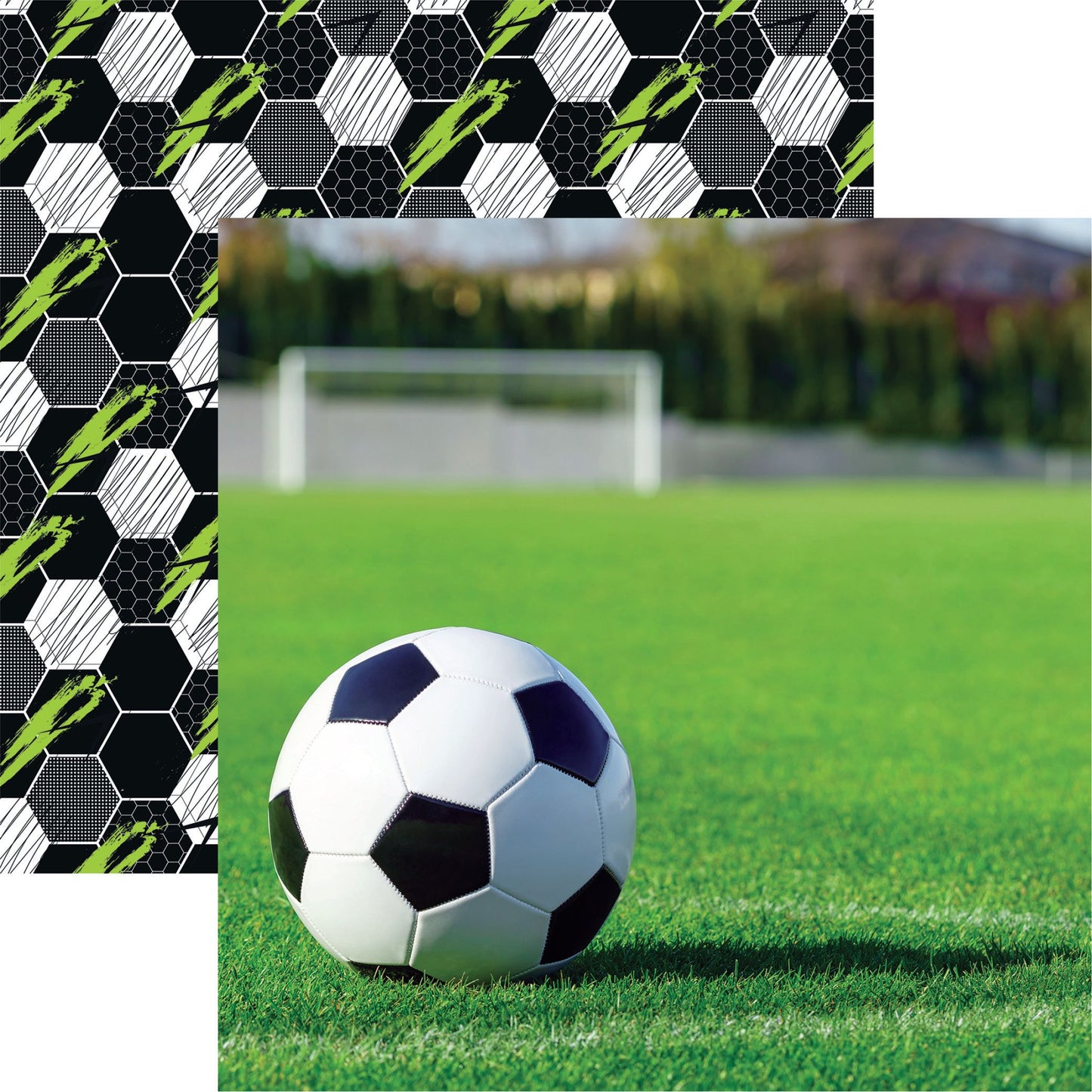 Reminisce Let's Play Soccer: Corner Kick 12x12 DS Paper (1 Sheet)